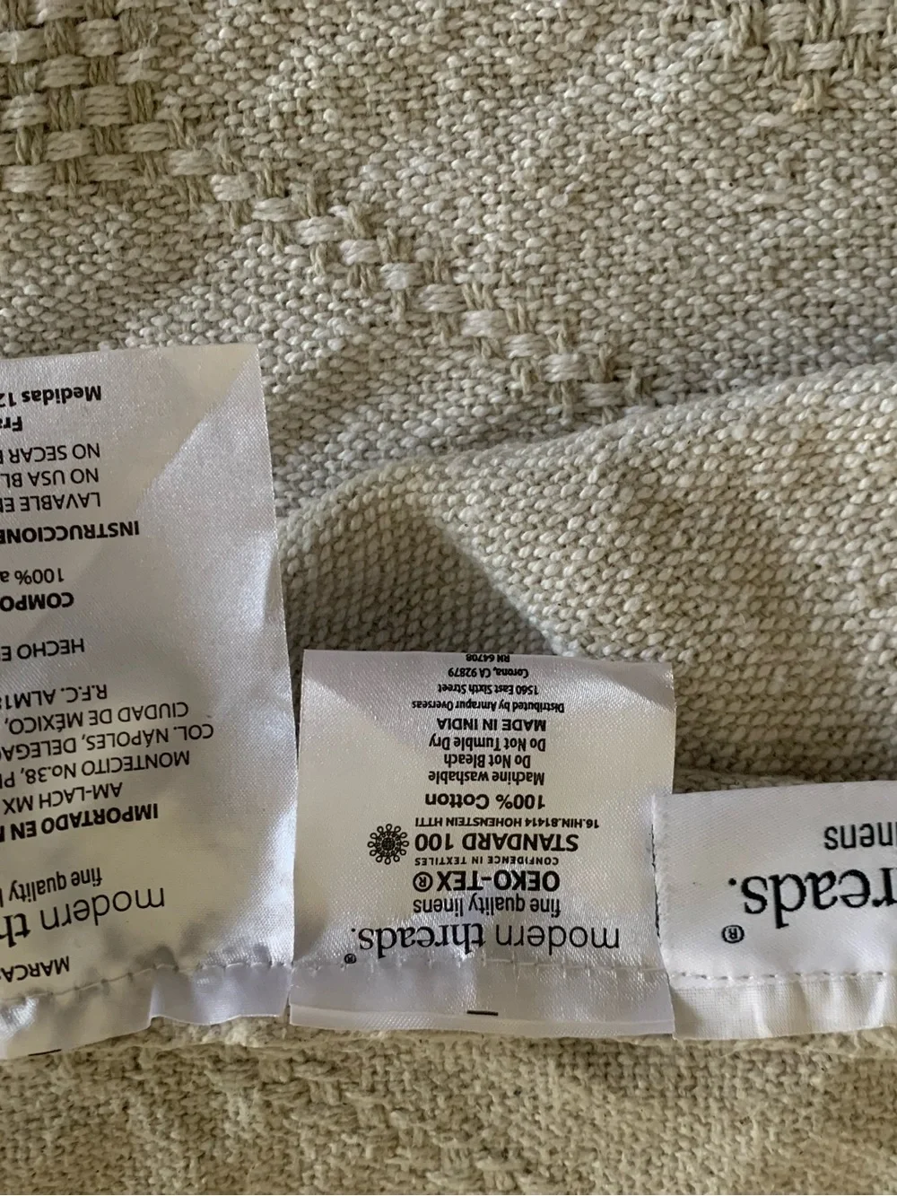 Chester 100% Cotton Throws (Lot of 2)